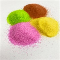 Sintering colored sand